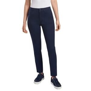 G/FORE Essential 5 Pocket Golf Pants Mid-Rise Twill Straight Leg Twilight Blue